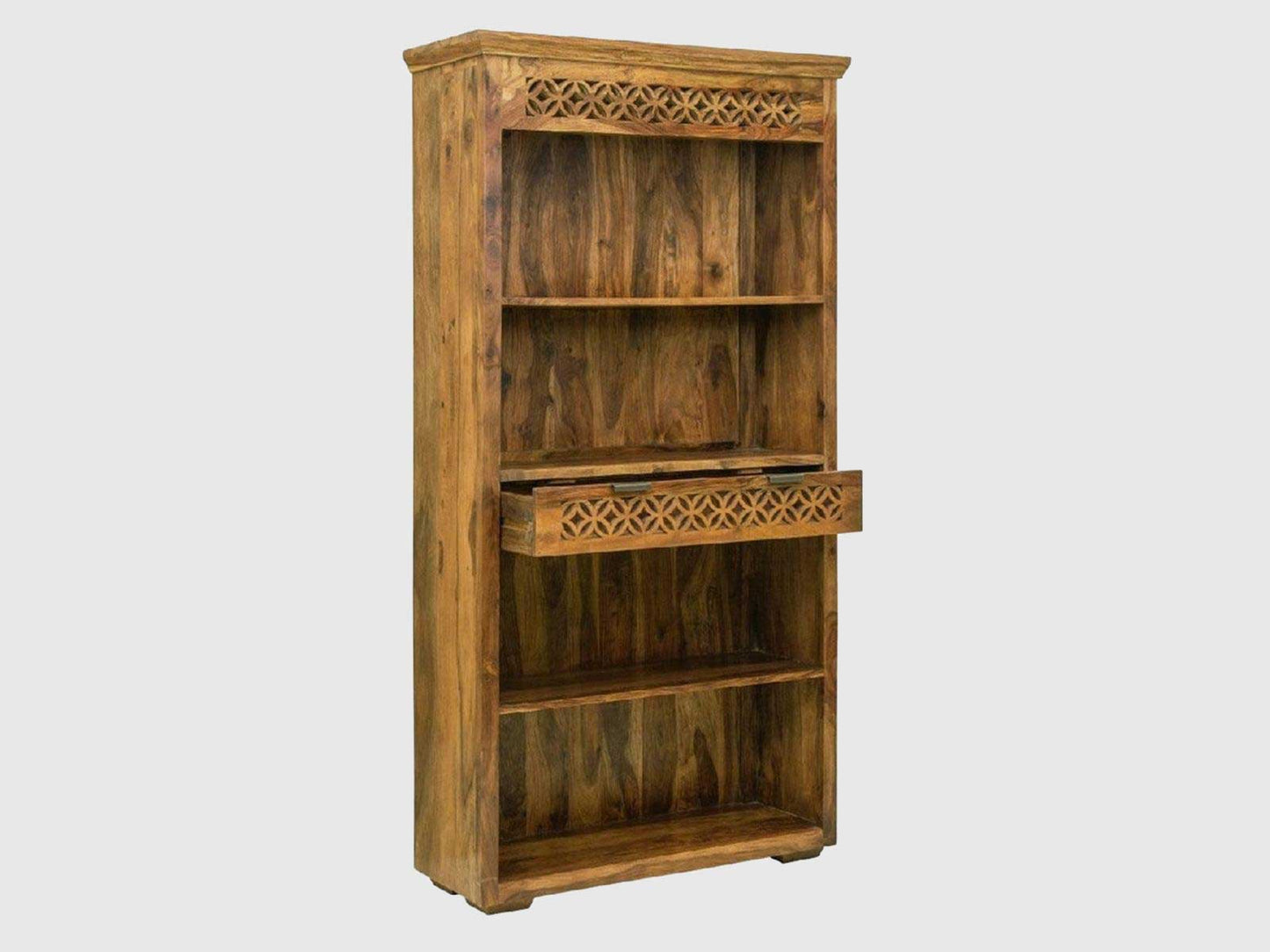 Dudi Furniture Vismit Solid Sheesham wood Book Shelf