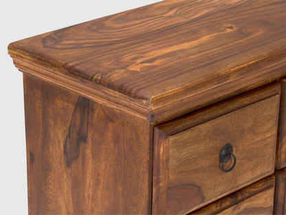 Dudi Furniture Vismit Solid Sheesham wood Chest of Drawer Cabinet
