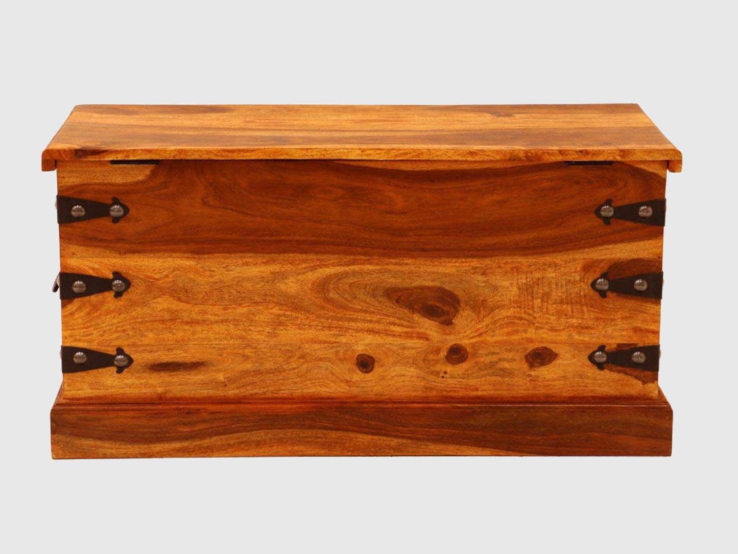 Dudi Furniture Vismit Solid Sheesham wood Colonial Style Storage Trunk