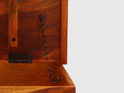 Dudi Furniture Vismit Solid Sheesham wood Colonial Style Storage Trunk