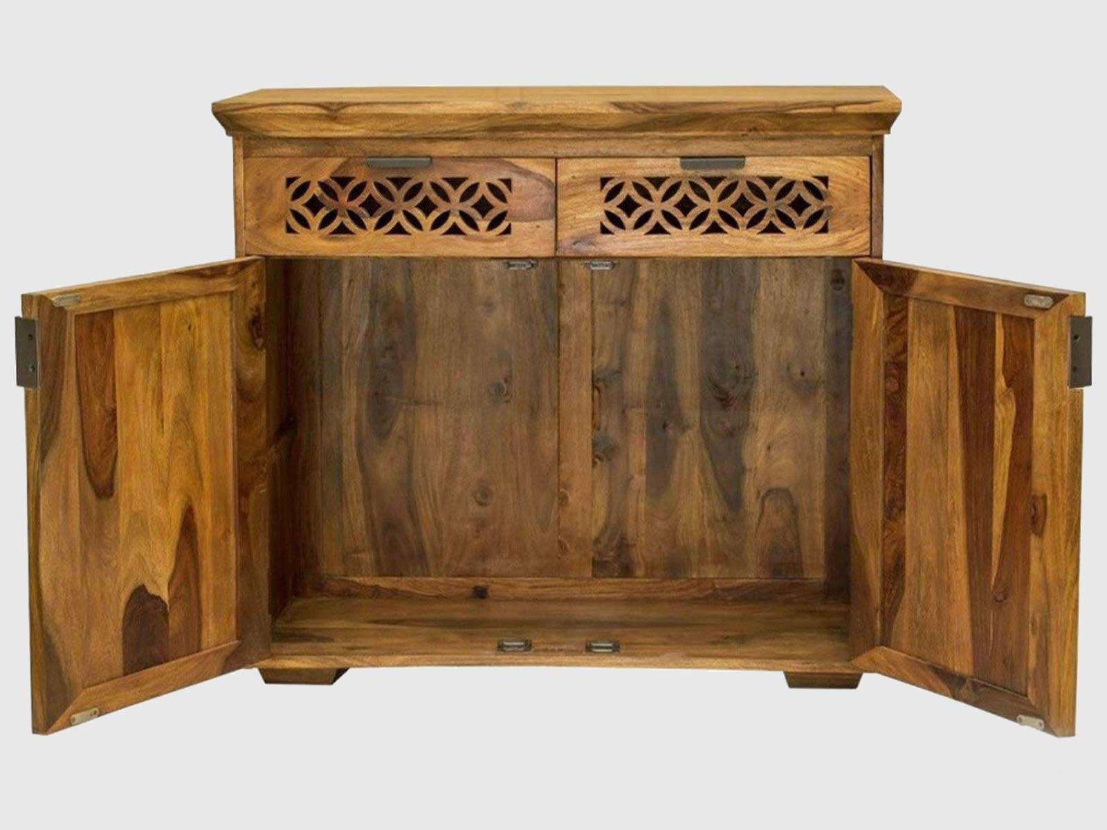 Dudi Furniture Vismit Solid Sheesham wood Sideboard Cabinet