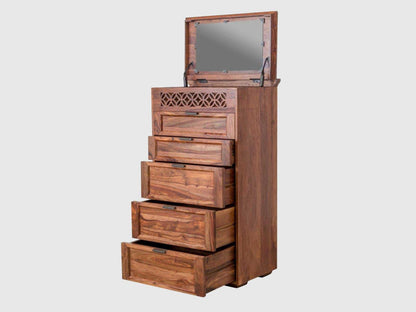Dudi Furniture Vismit Solid Sheesham wood Sideboard Cabinet