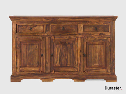 Dudi Furniture Vismit Solid Sheesham wood Sideboard Cabinet