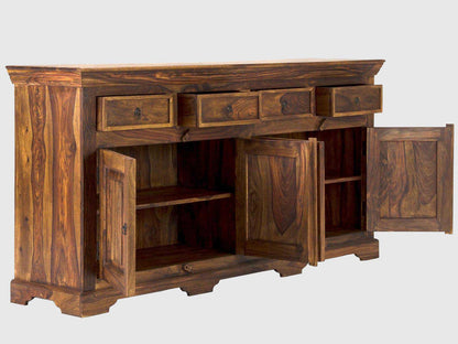 Dudi Furniture Vismit Solid Sheesham wood Sideboard Cabinet