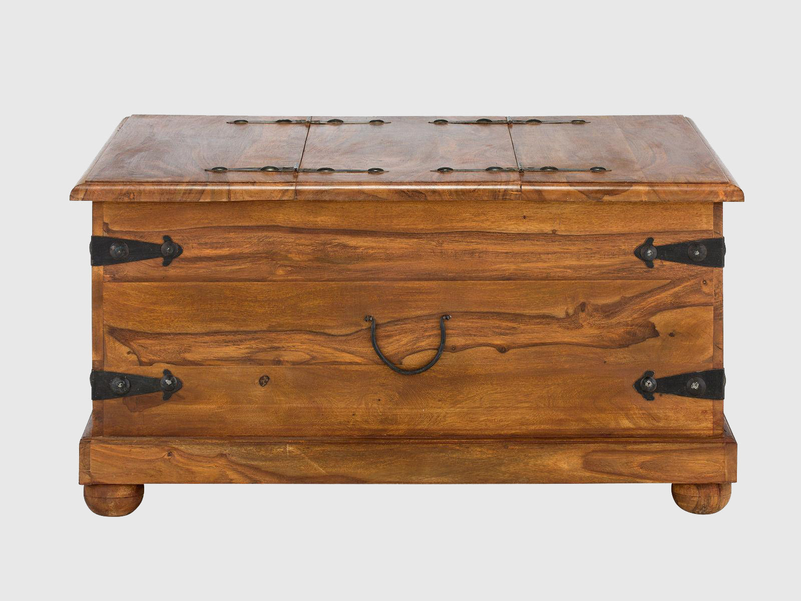 Dudi Furniture Vismit Solid Sheesham wood Storage Trunk / Coffee Table