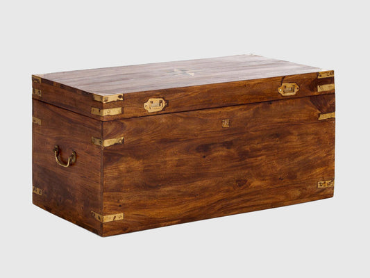 Dudi Furniture Vismit Solid Sheesham wood Storage Trunk