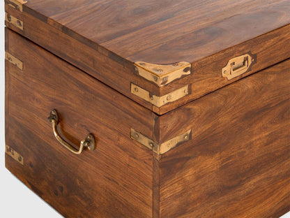 Dudi Furniture Vismit Solid Sheesham wood Storage Trunk