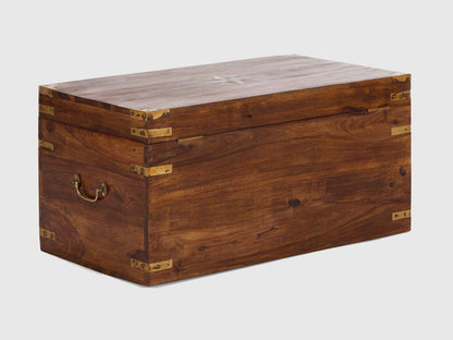 Dudi Furniture Vismit Solid Sheesham wood Storage Trunk