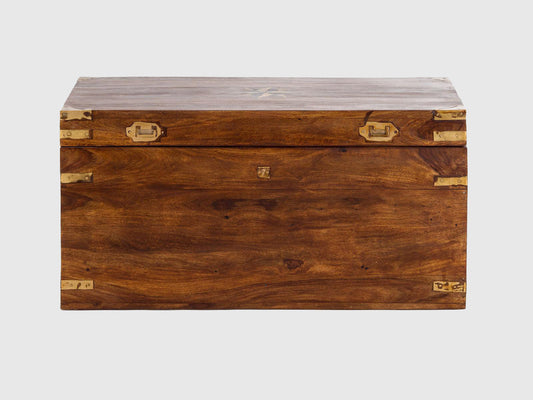 Dudi Furniture Vismit Solid Sheesham wood Storage Trunk