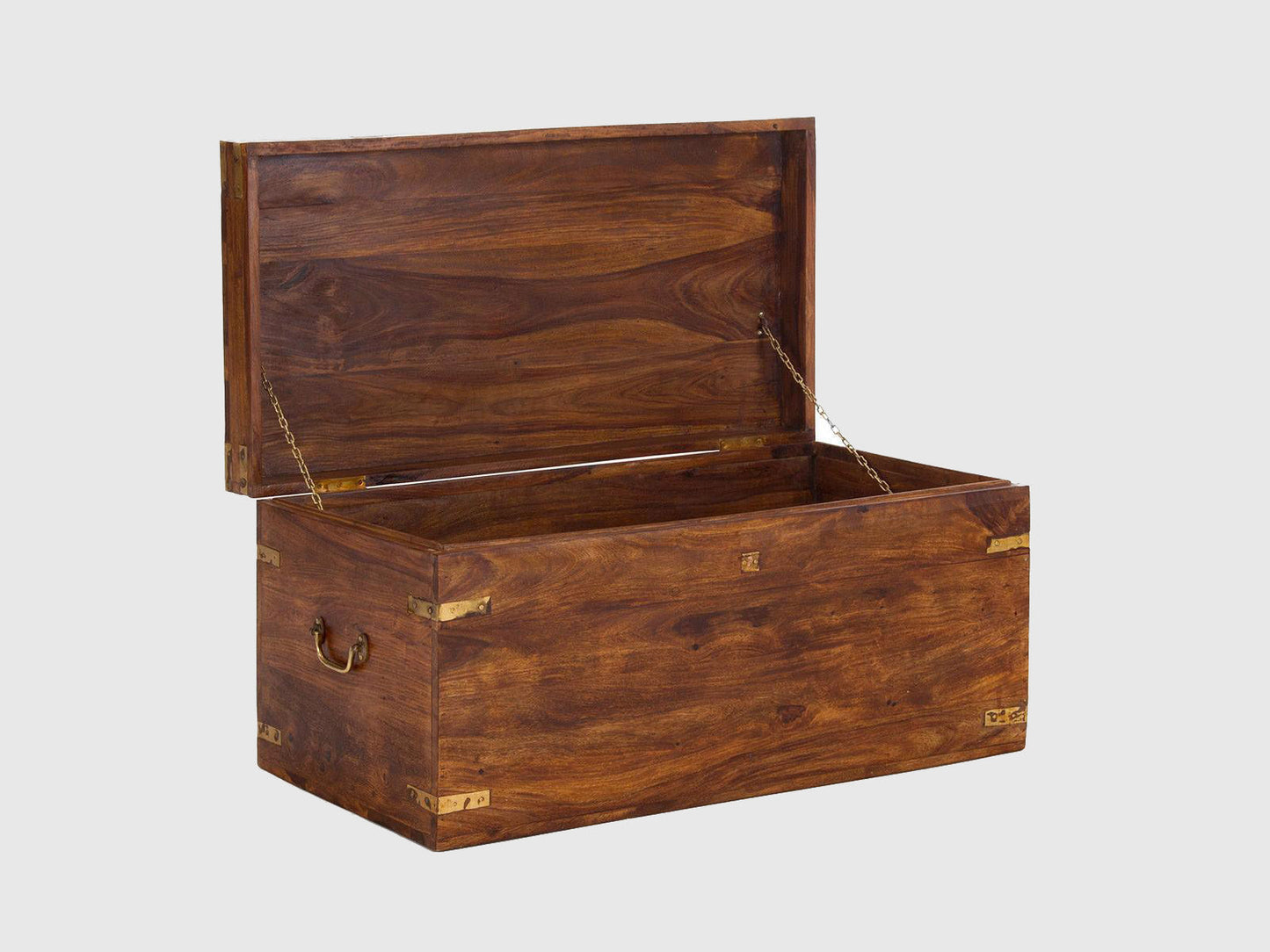 Dudi Furniture Vismit Solid Sheesham wood Storage Trunk