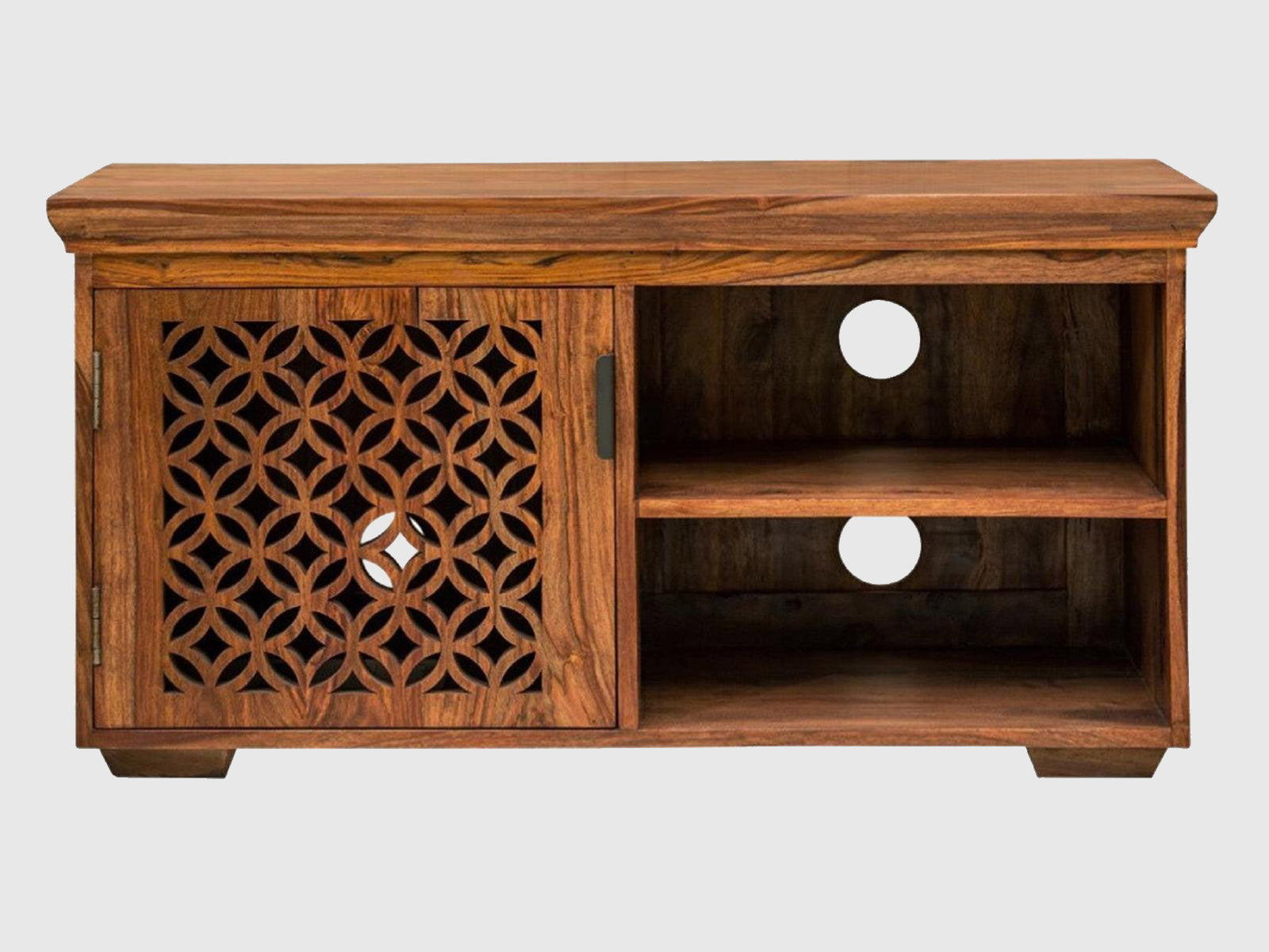 Dudi Furniture Vismit Solid Sheesham wood T.V. Unit