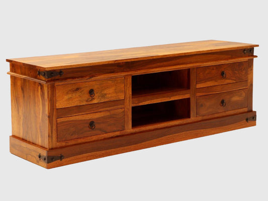 Dudi Furniture Vismit Solid Sheesham wood T.V. Unit