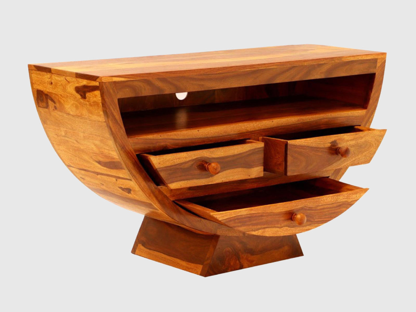 Dudi Furniture Vismit Solid Sheesham wood T.V. Unit