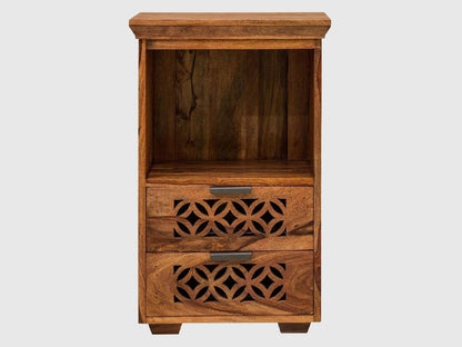 Dudi Furniture Vismit Solid Wood Sheesham Bedside