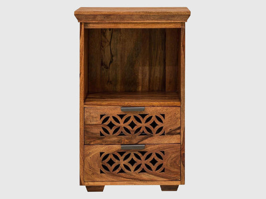 Dudi Furniture Vismit Solid Wood Sheesham Bedside
