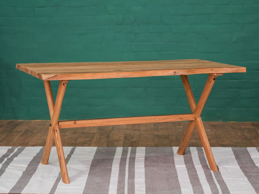Dudi Furniture Hawkin Solid Wood Dining Table 4 Seater