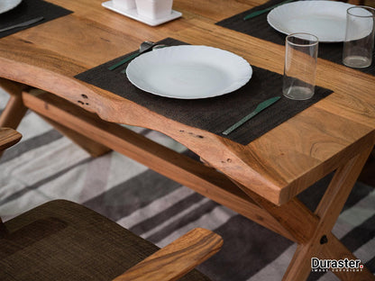Dudi Furniture Hawkin Solid Wood Dining Table 4 Seater
