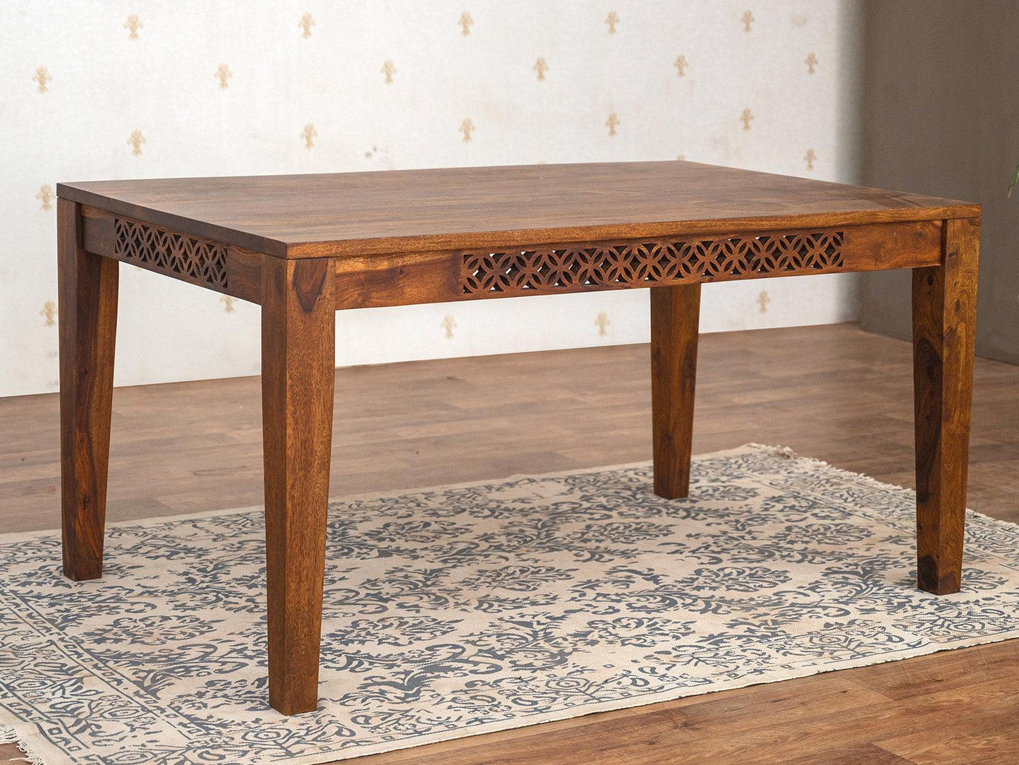 Dudi Furniture Vismit Solid Sheesham wood Dining Table