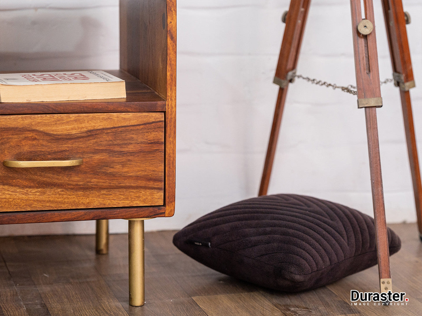 Dudi Furniture Vismit Sheesham Wood Bedside Table
