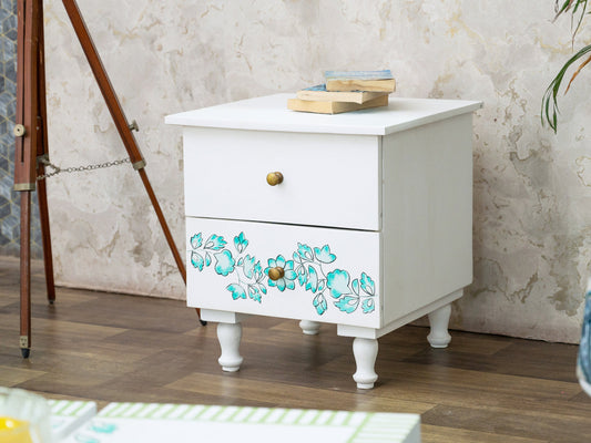Dudi Furniture Florida Wood Bedside Table with Drawer