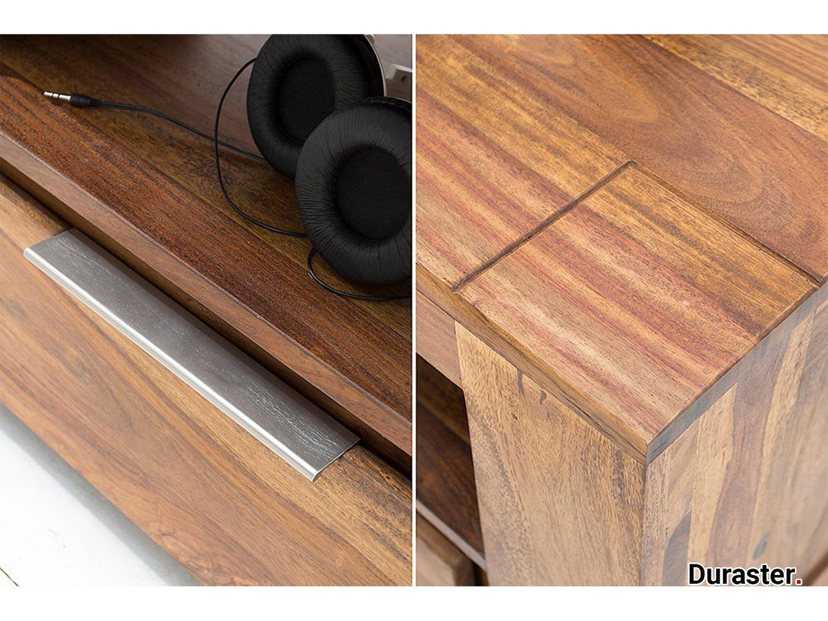 Dudi Furniture Rio Sheesahm Wood TV Unit Cabinet