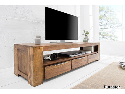 Dudi Furniture Rio Sheesahm Wood TV Unit Cabinet