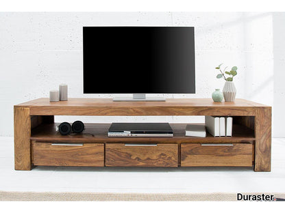 Dudi Furniture Rio Sheesahm Wood TV Unit Cabinet