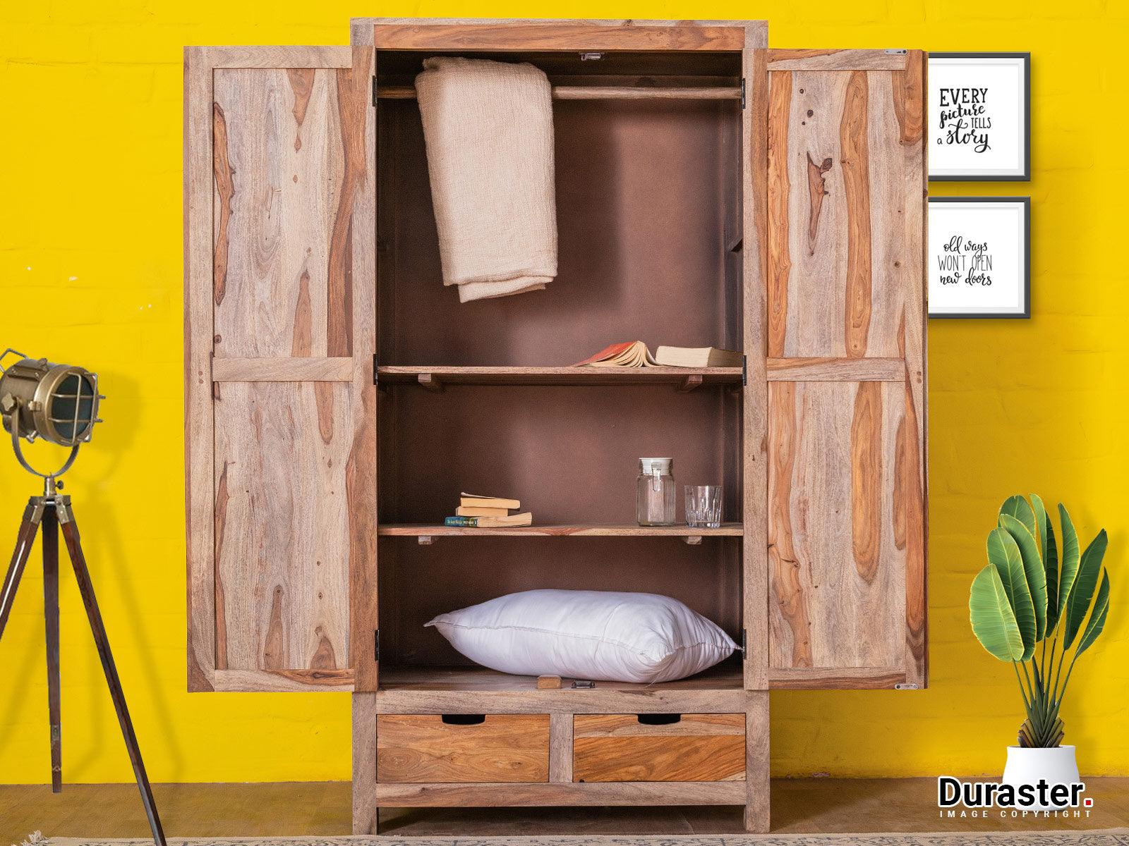 Dudi Furniture Alpaca Modern Wooden Wardrobe Cabinet