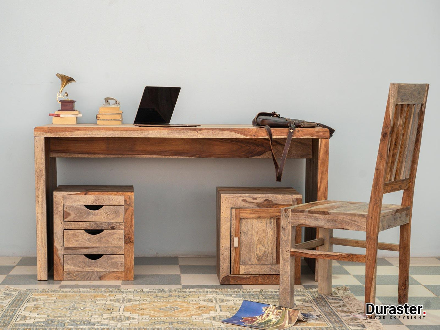 Dudi Furniture Alpaca Wooden Study Table with Storage