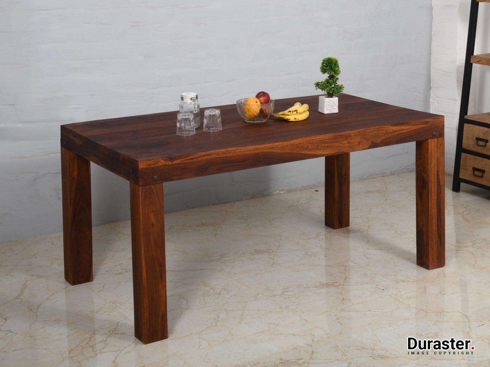 Dudi Furniture Amber Wooden Dining Table 4 Seater