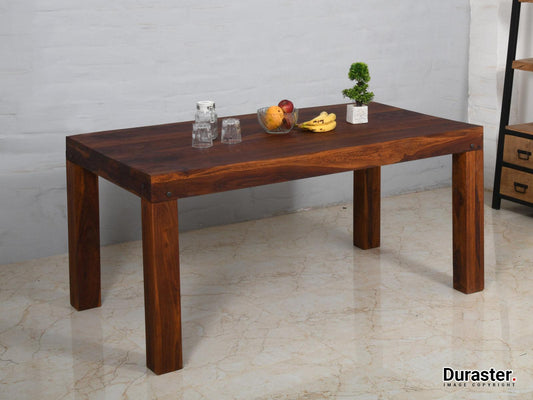 Dudi Furniture Amber Wooden Dining Table 4 Seater