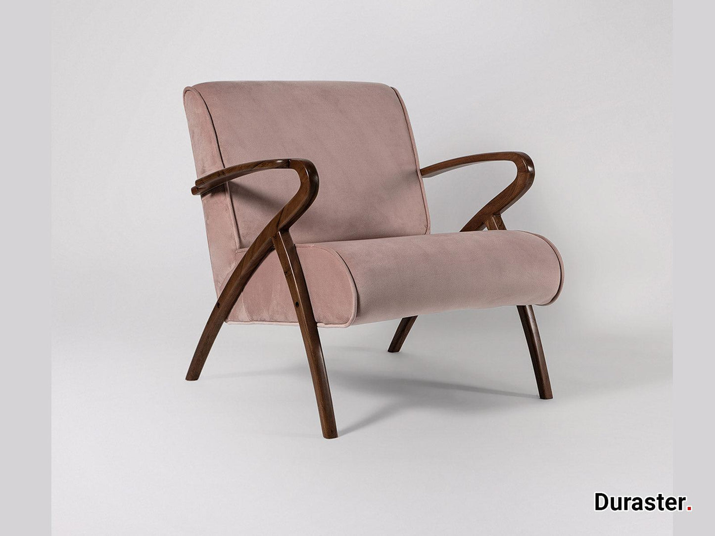 Dudi Furniture Elemantary Solid Wood Fabric Upholstered Chair