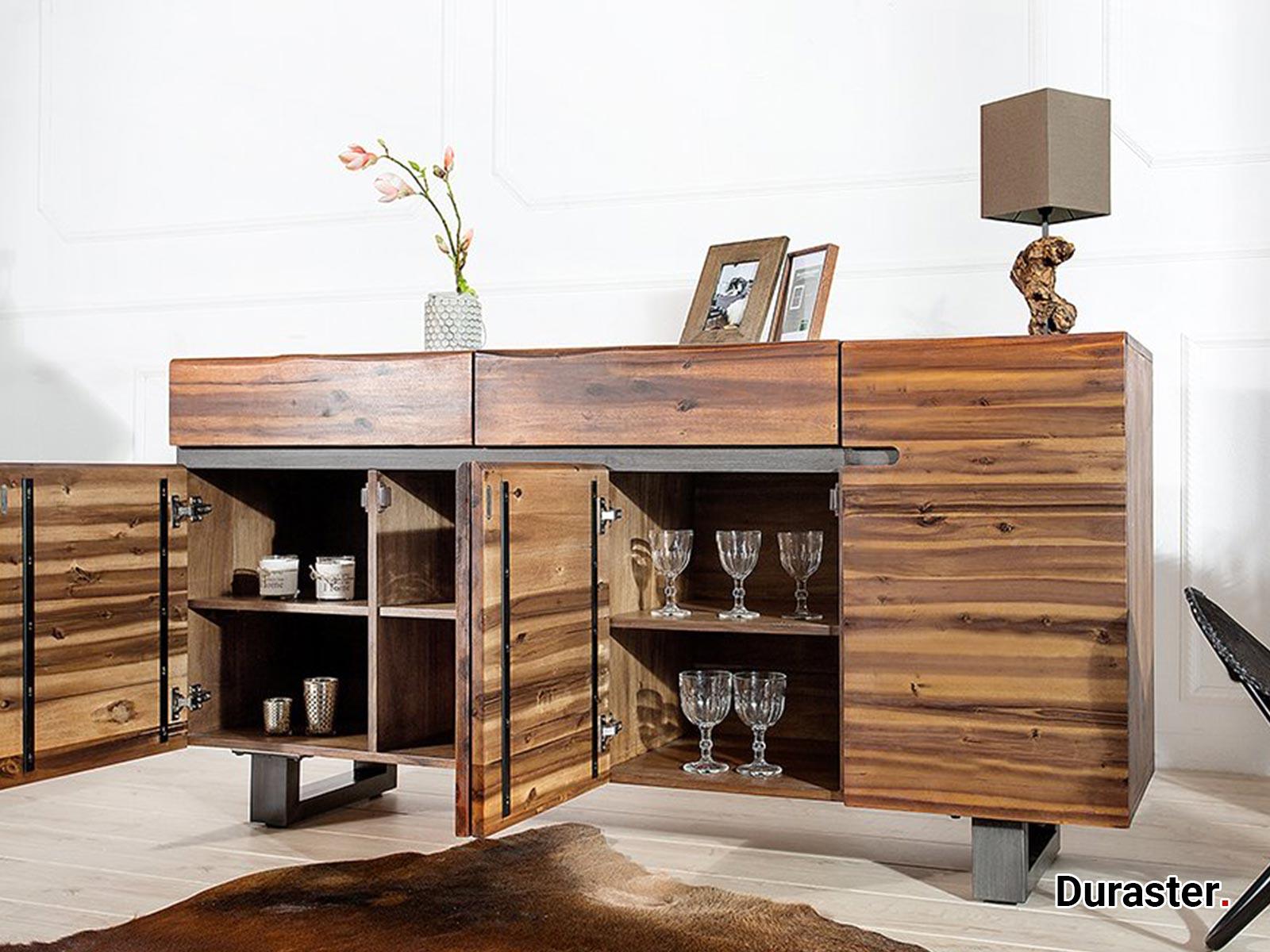 Dudi Furniture Buckingham Modern Sheesham Wood Sideboard