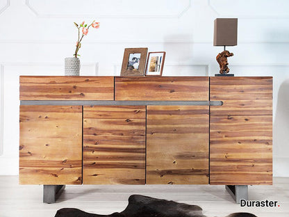 Dudi Furniture Buckingham Modern Sheesham Wood Sideboard