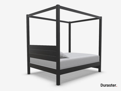 Dudi Furniture Tuscany Solid Acacia Wood Four-Poster Bed