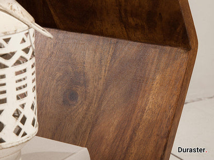 Dudi Furniture Buckingham Modern Sheesham Wood Nesting Side Tables