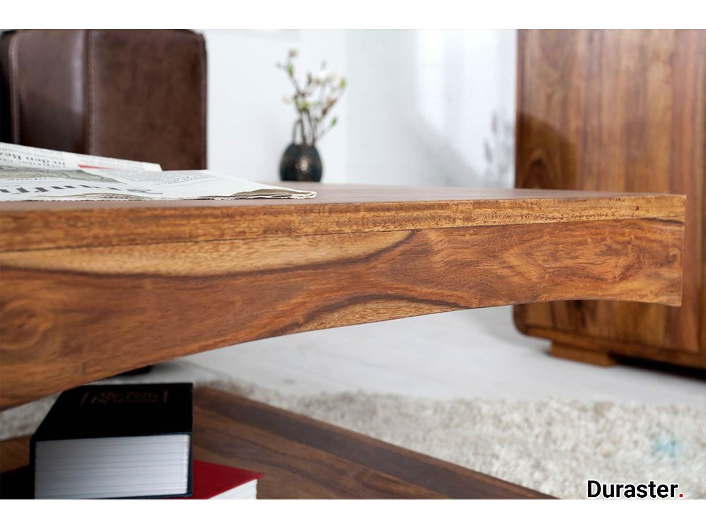 Dudi Furniture Buckingham Modern Sheesham Wood Coffee Table