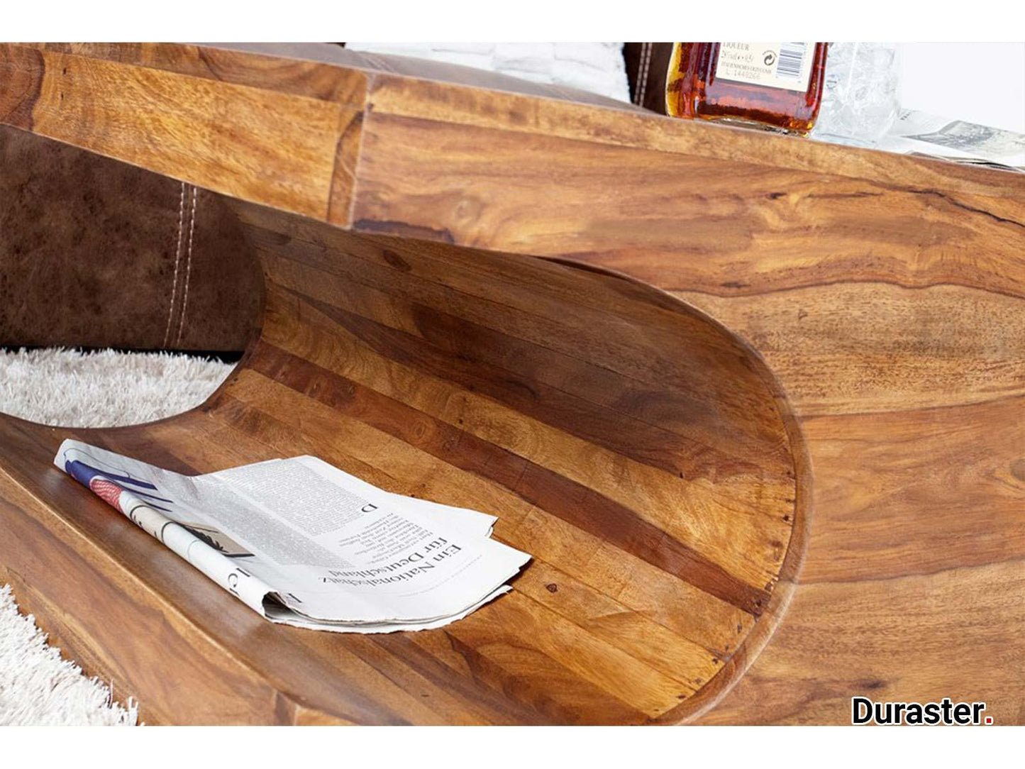 Dudi Furniture Buckingham Modern Sheesham Wood Coffee Table