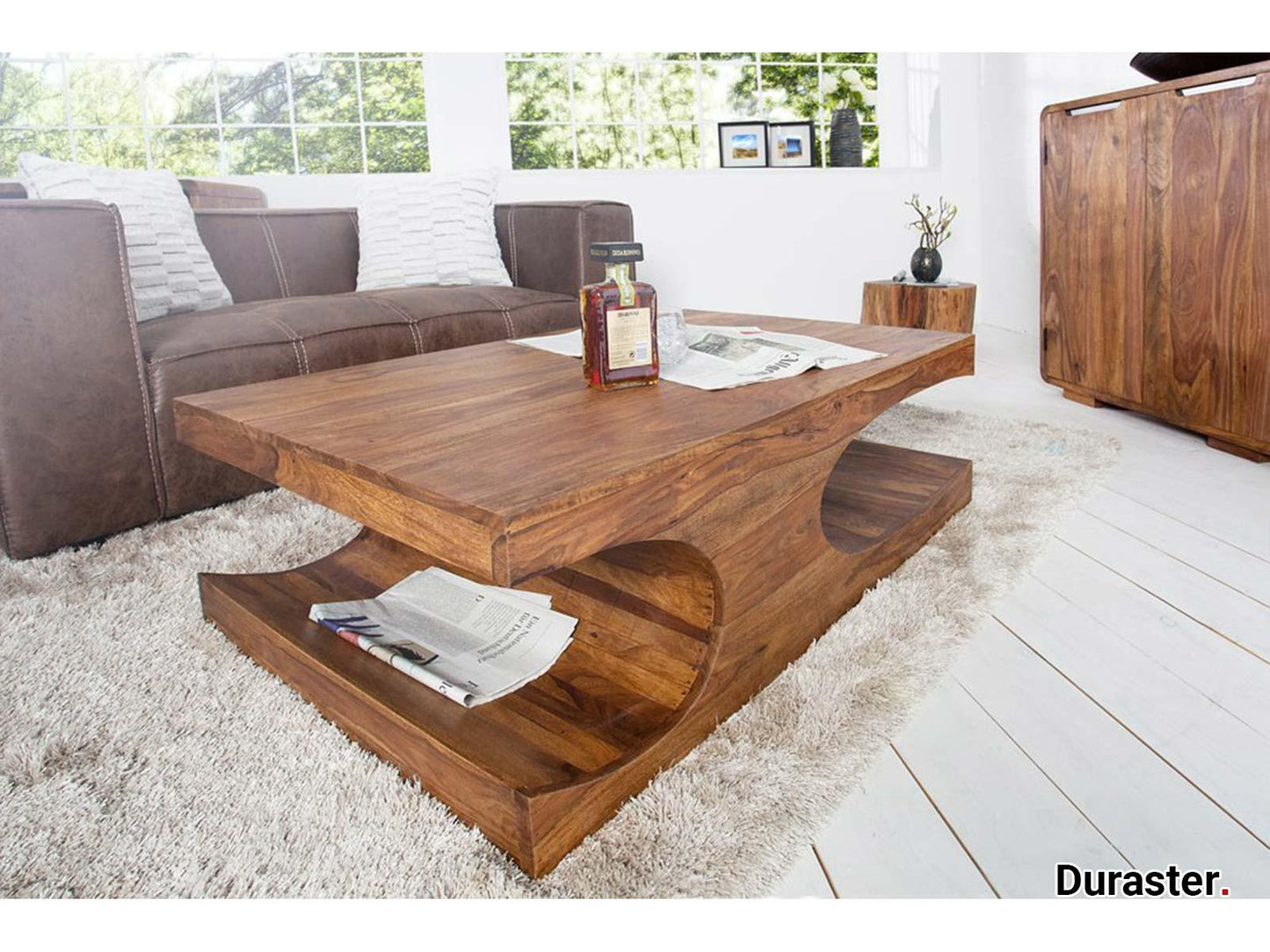 Dudi Furniture Buckingham Modern Sheesham Wood Coffee Table