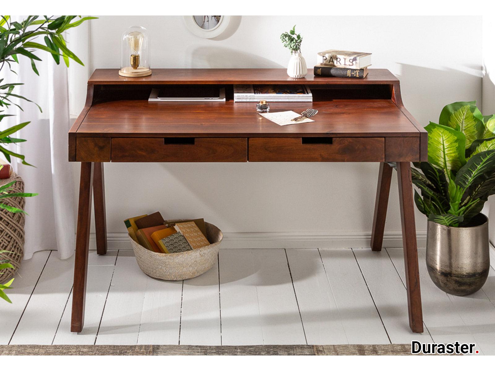 Dudi Furniture Buckingham Modern Acacia Wood Study Desk
