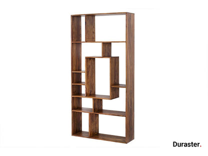 Dudi Furniture Buckingham Solid Sheesham Wood BookShelf