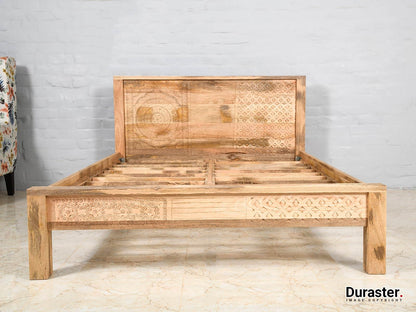 Dudi Furniture Ajenta Mango Wood Queen Size Bed