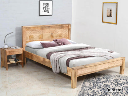 Dudi Furniture Ajenta Mango Wood Queen Size Bed