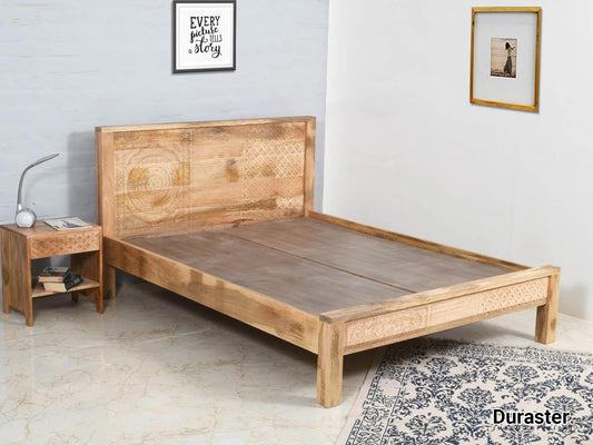 Dudi Furniture Ajenta Mango Wood Queen Size Bed