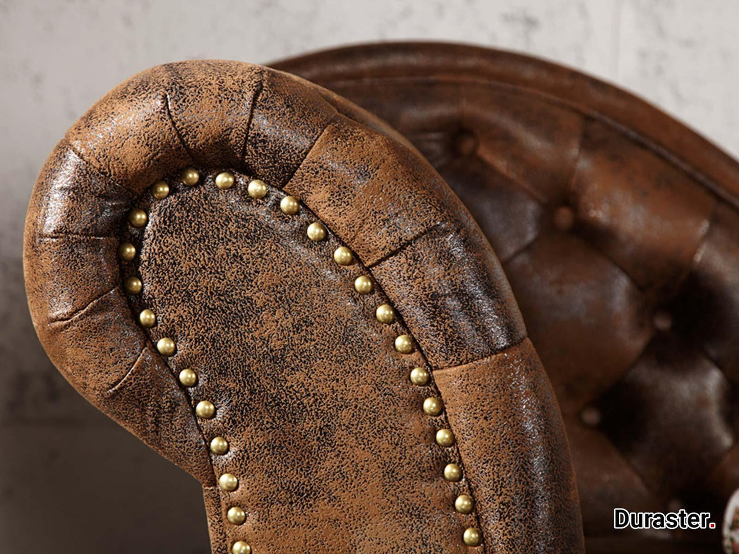Dudi Furniture Chesterfield Vintage Brown Lounge