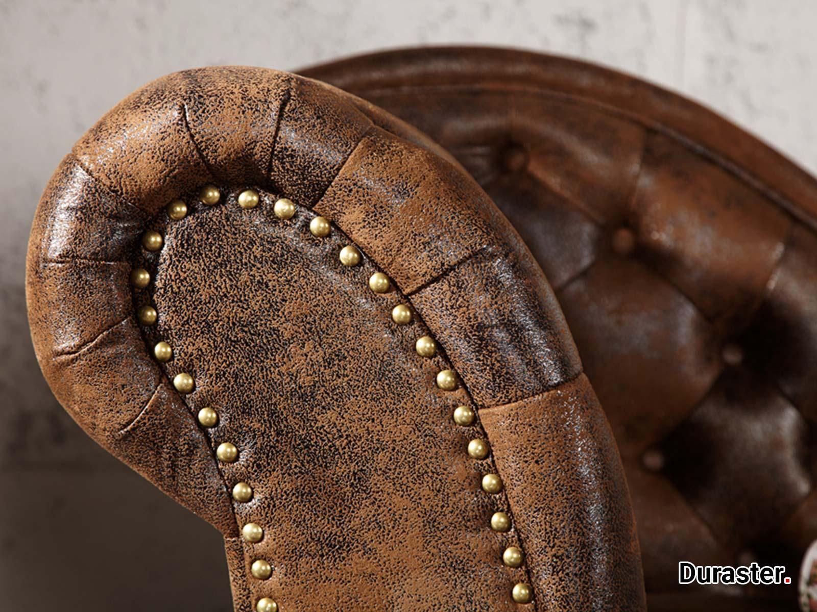 Dudi Furniture Chesterfield Vintage Brown Lounge