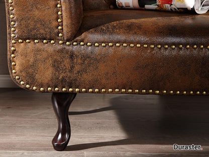 Dudi Furniture Chesterfield Vintage Brown Lounge