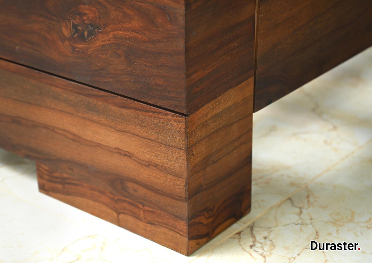 Dudi Furniture Raygoor Modern Sheesham Wood King Size Bed