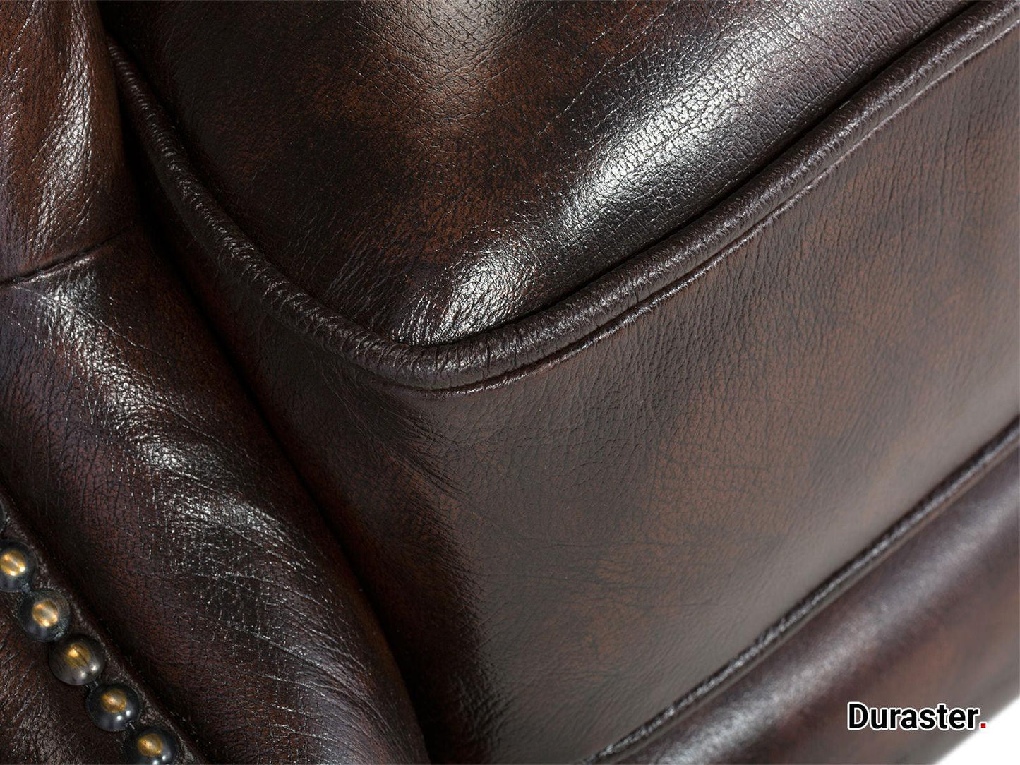 Dudi Furniture Chesterfield Colonial Brown Wing Chair