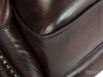 Dudi Furniture Chesterfield Colonial Brown Wing Chair